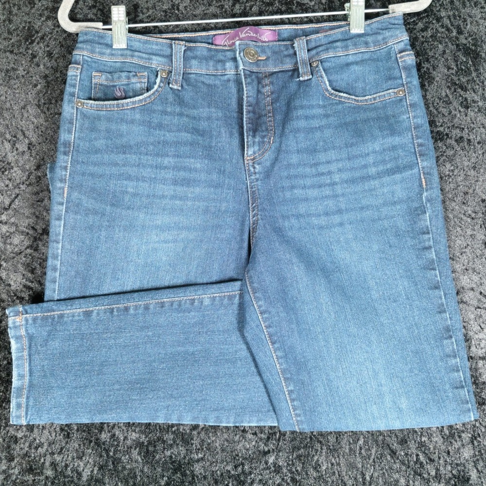 Gloria Vanderbilt Amanda Mid-Rise Skinny Jeans Blue Medium Wash Womens Size 8